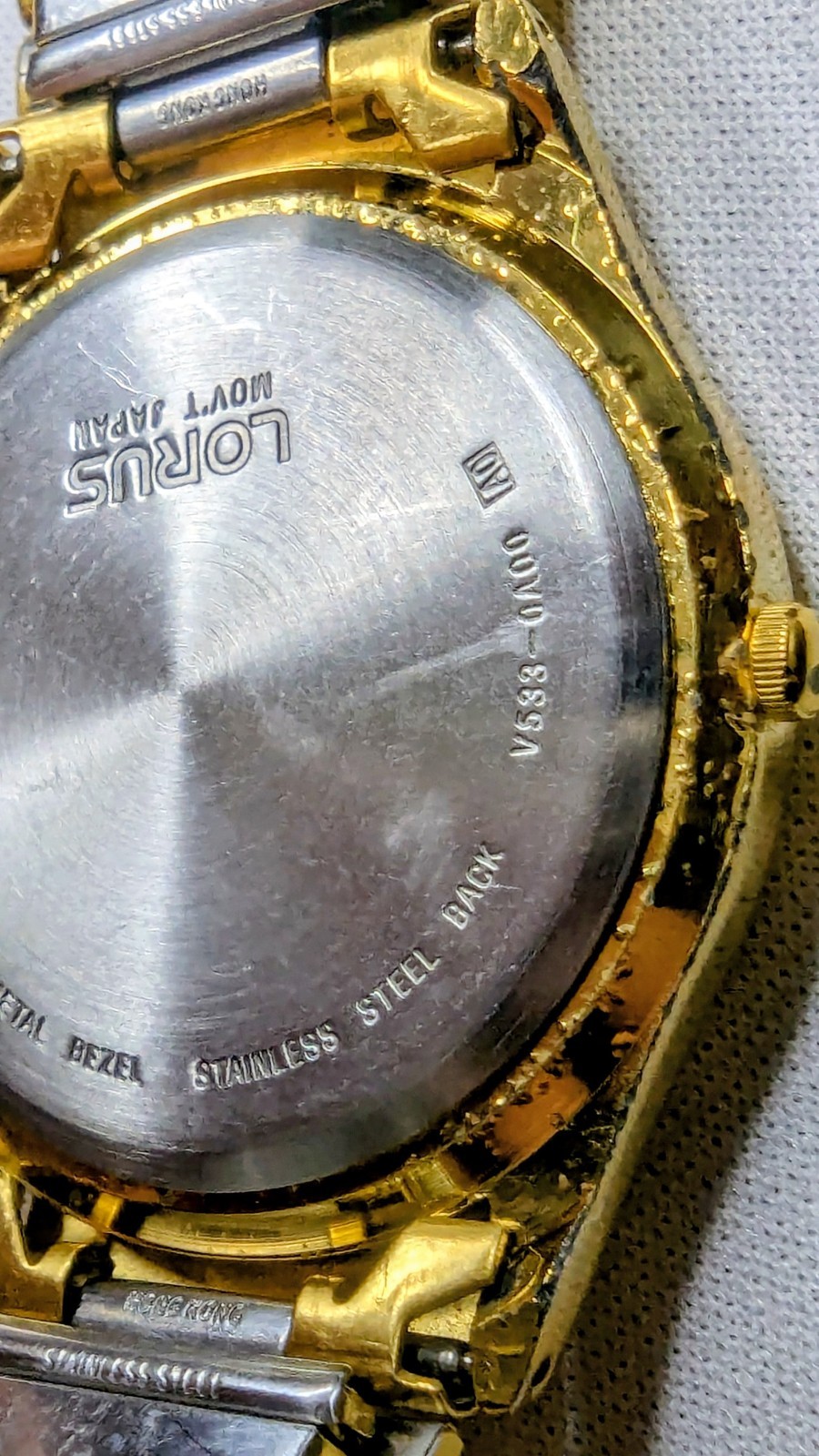 Nostalgic ’80s Lorus Gold Plate Dress. Original Stretch B’let, Runs/Looks Great.