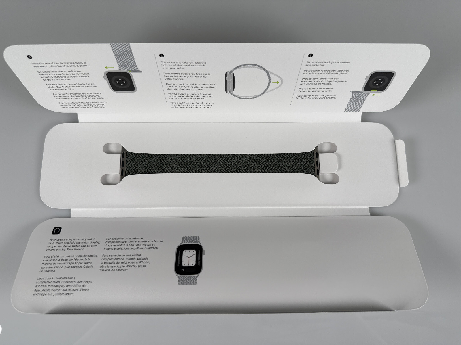 APPLE WATCH BRAIDED SOLO LOOP 40MM MY6U2AM/A – SIZE 9 – INVERNESS GREEN