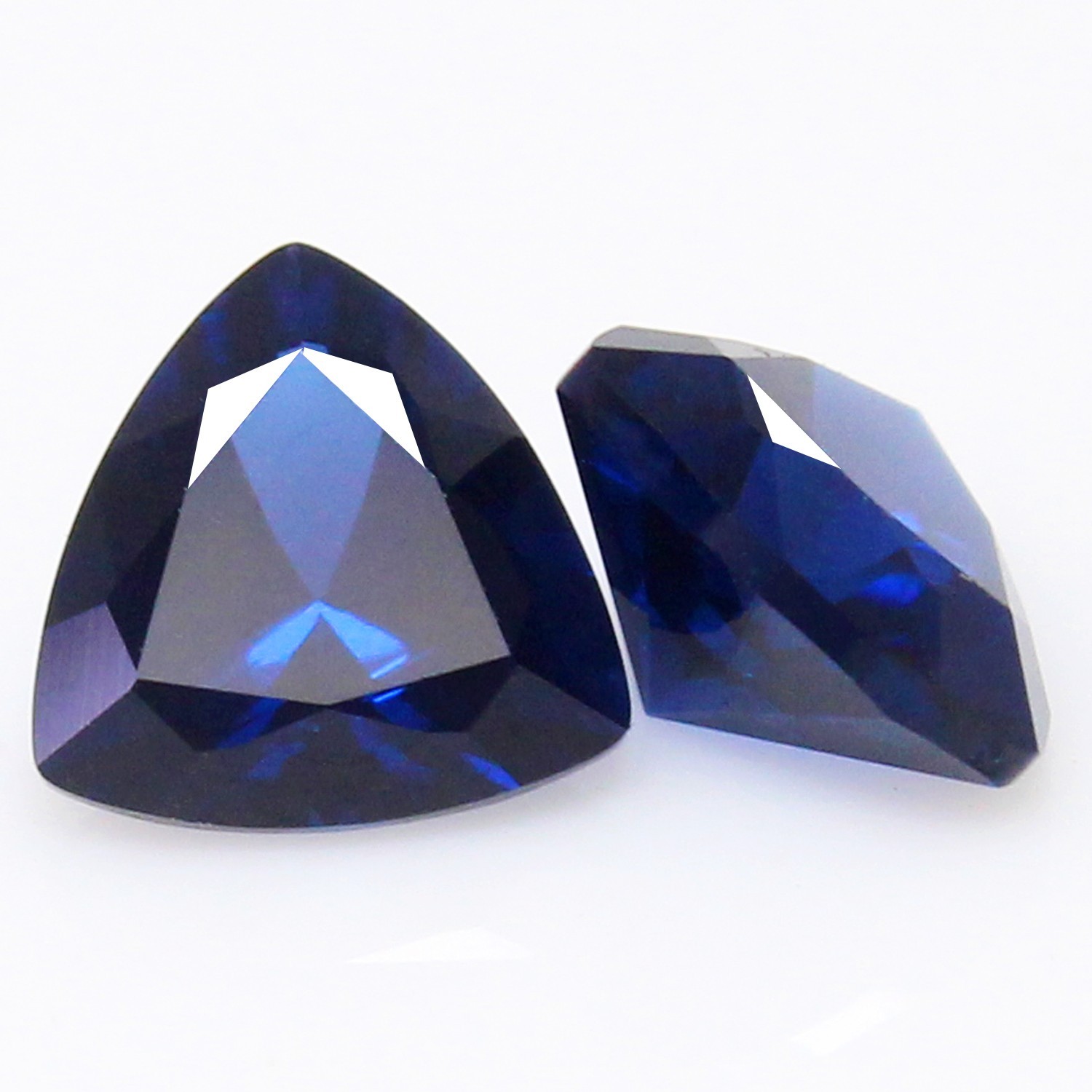 Natural Certified Ceylon Blue Sapphire 7.00 MM Trillion Pair Stunning Gemstone