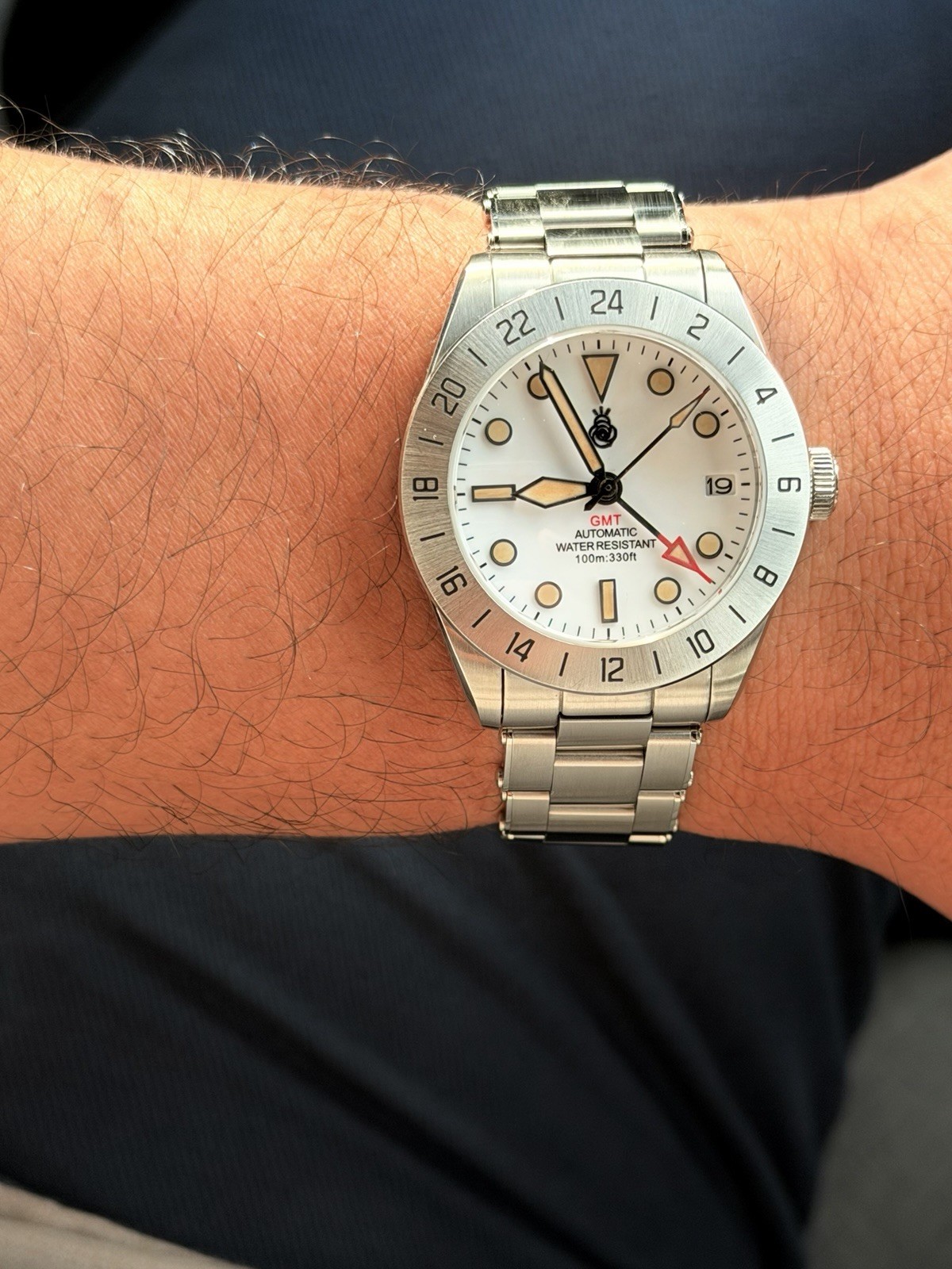 NH34 GMT Custom Automatic Watch – 39mm