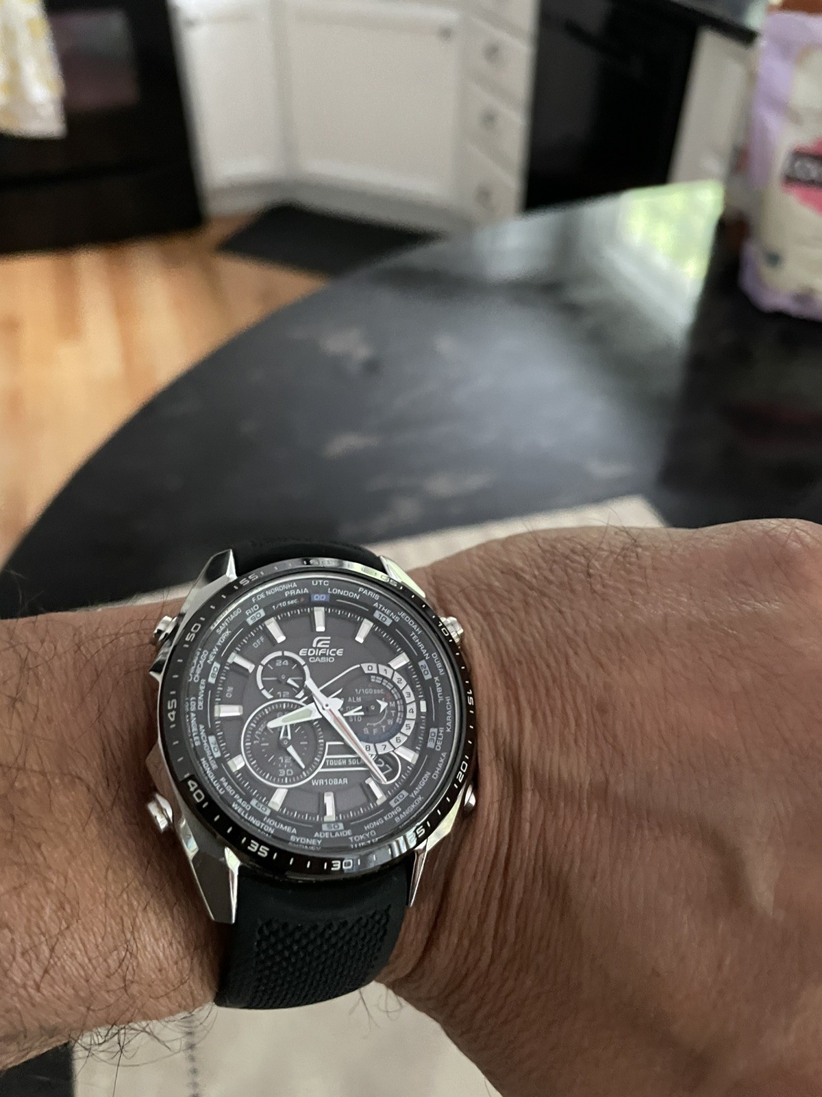Casio Edifice Tough Solar Chronograph EQS-500 Men Watch-Excellent Condition