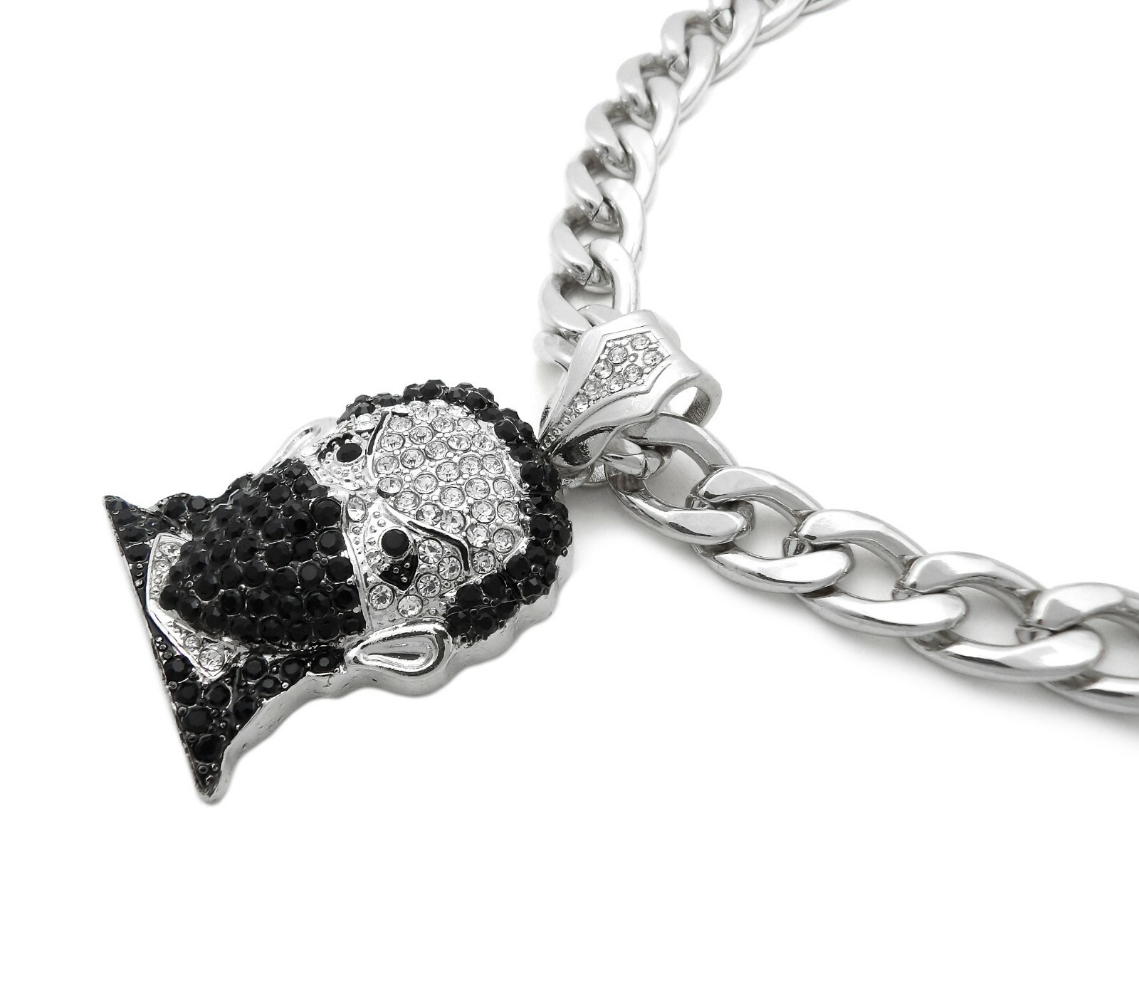 ICED MASK GOON BOONDOCK PENDANT 11mm 18″ 20″ CUBAN CHOKER CHAIN HIP HOP NECKLACE