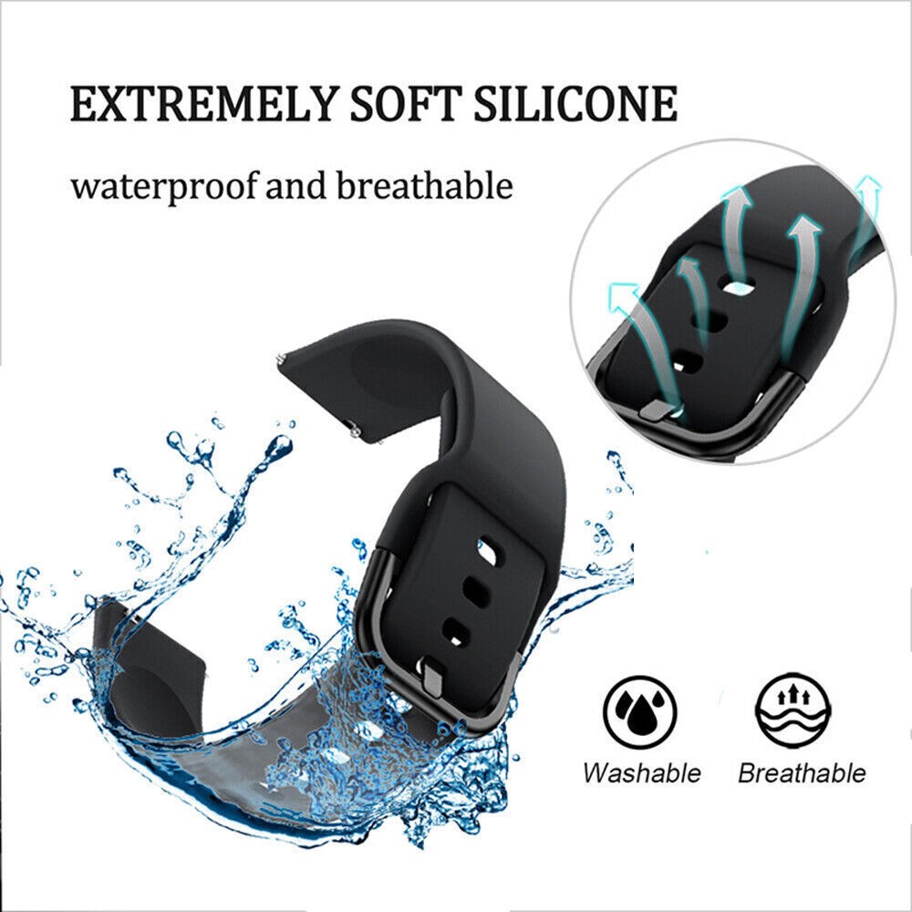 For Samsung Galaxy Watch 7 6 5 40/44mm Sport Replacement Silicone Band Strap
