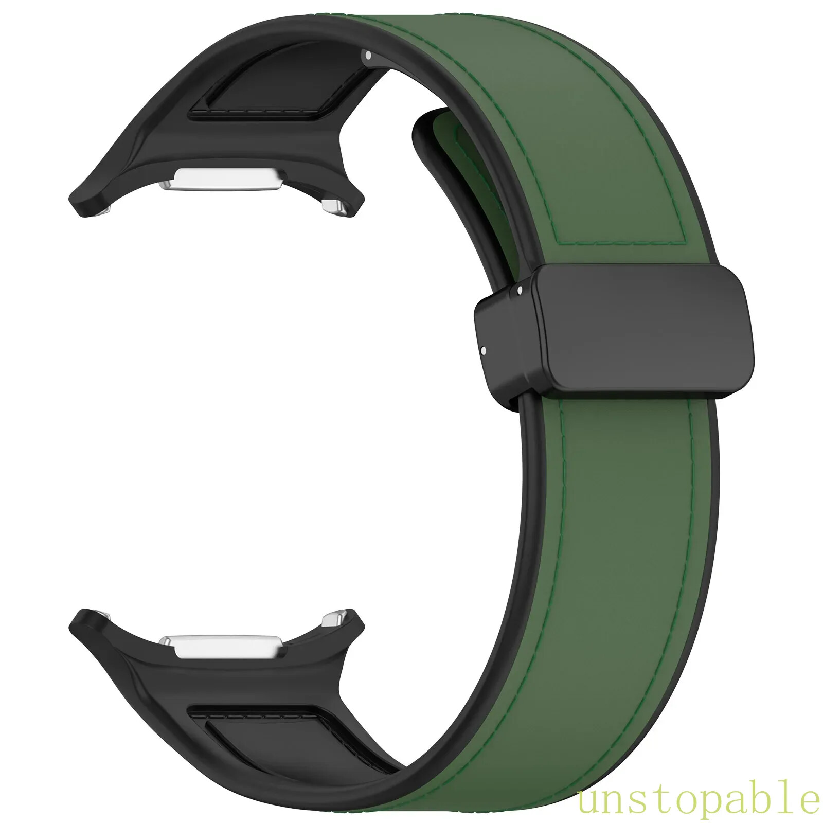 Soft Leather Silicone Strap Band Wristband For Samsung Galaxy Watch 7 Ultra 47mm