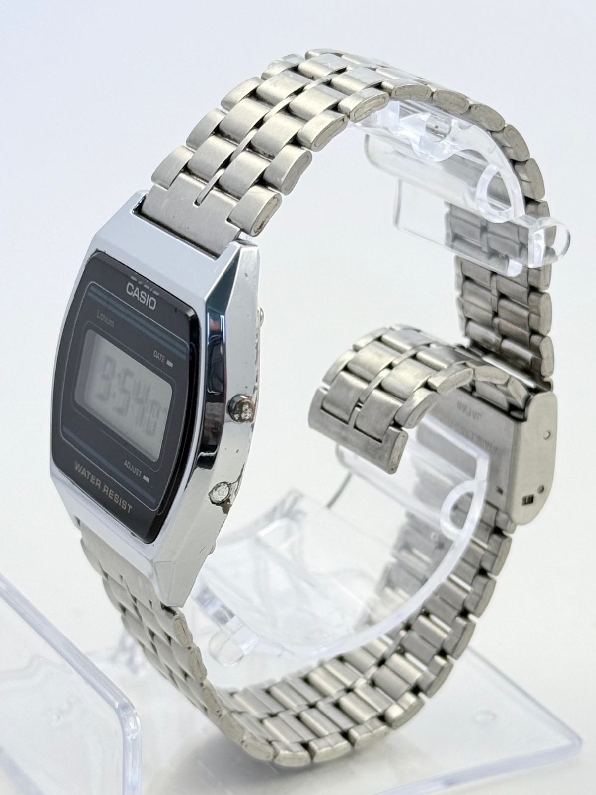 Rare Silver Stainless Steel Casio B‑612W Vintage Digital Watch 1988 Retro Tech