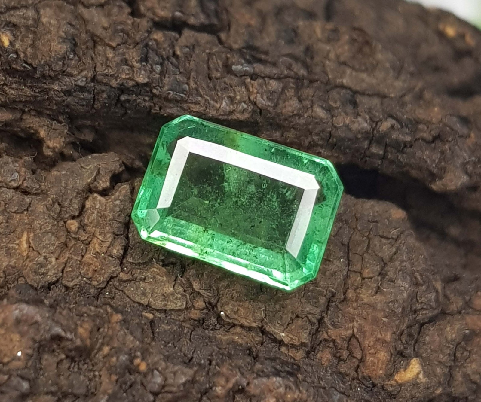 1.31 Ct Natural Emerald Colombian octagon Cut Untreated loose Gemstone
