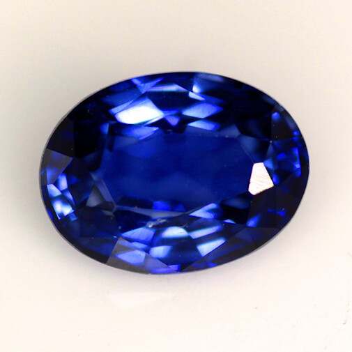 Diffusion Blue Lab Created Sapphire, Oval cut, choice of size.