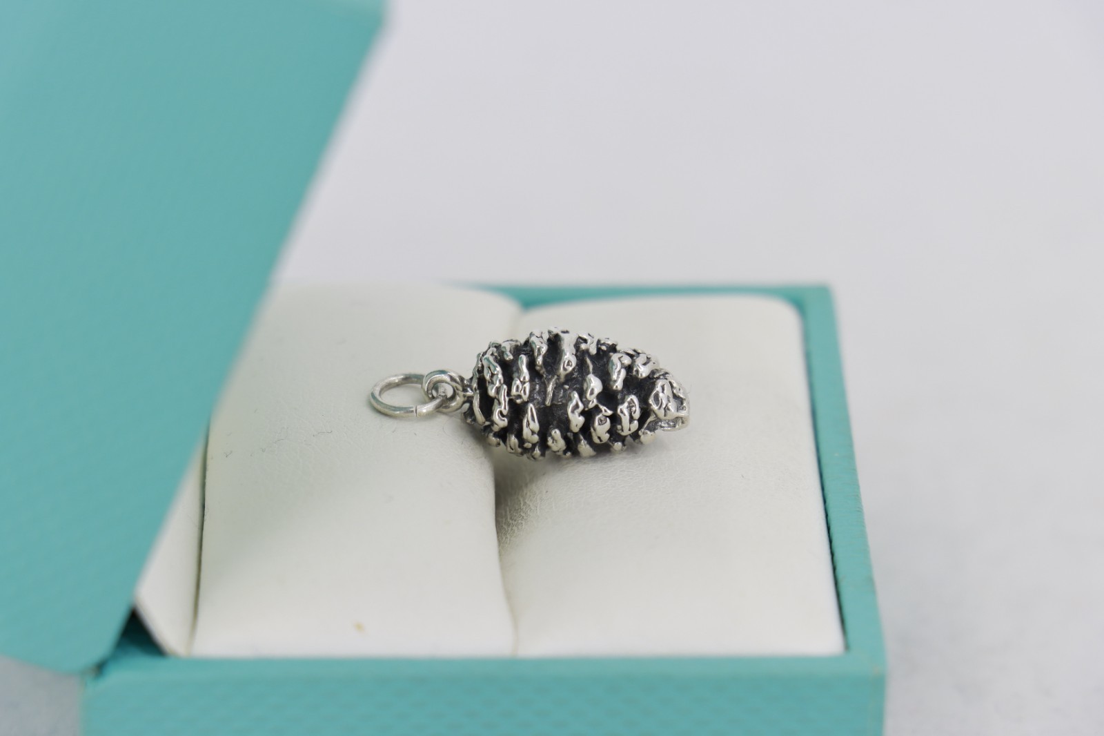 Sterling Silver Pinecone Charm, Christmas / Winter Collection