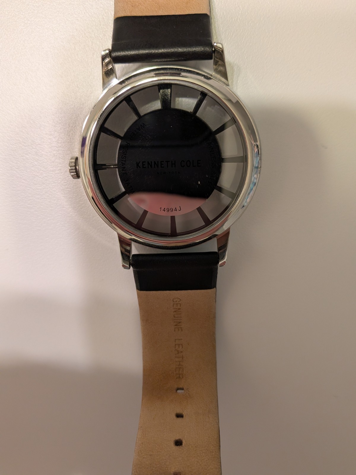 Kenneth Cole Unisex KC14994001 Transparent , See-Thru Silver White Dial Watch