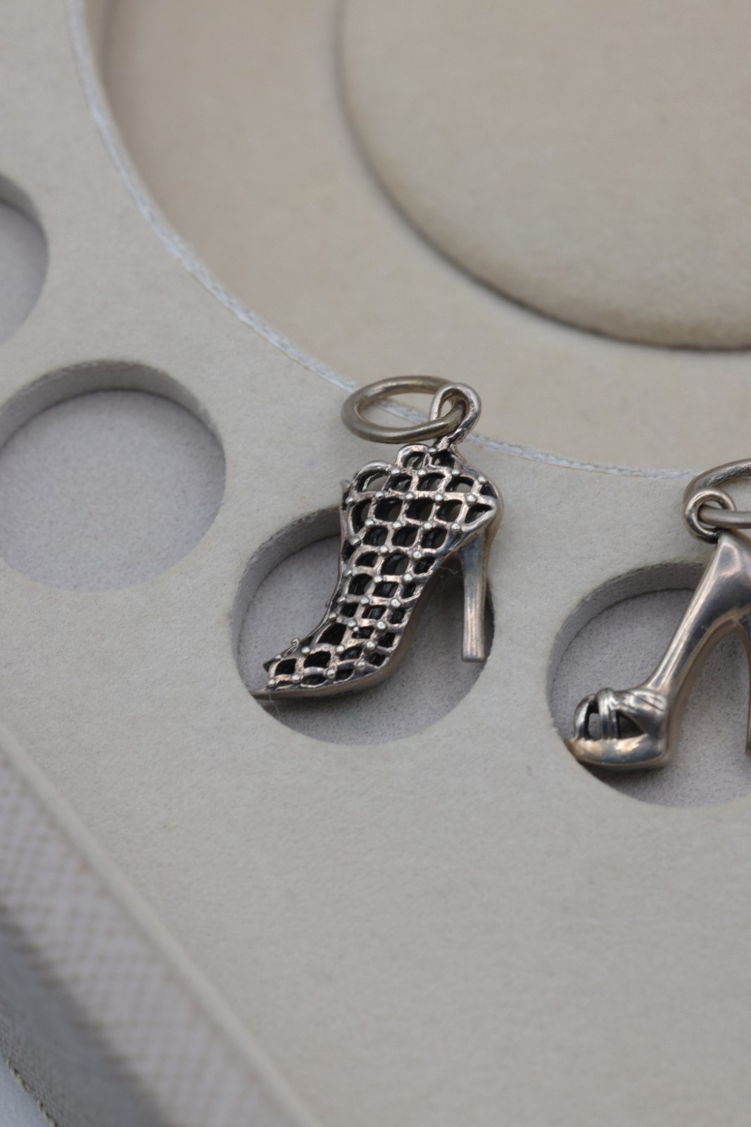 Bella Fascini High Heels Dangle Beads Charms Set Of Four