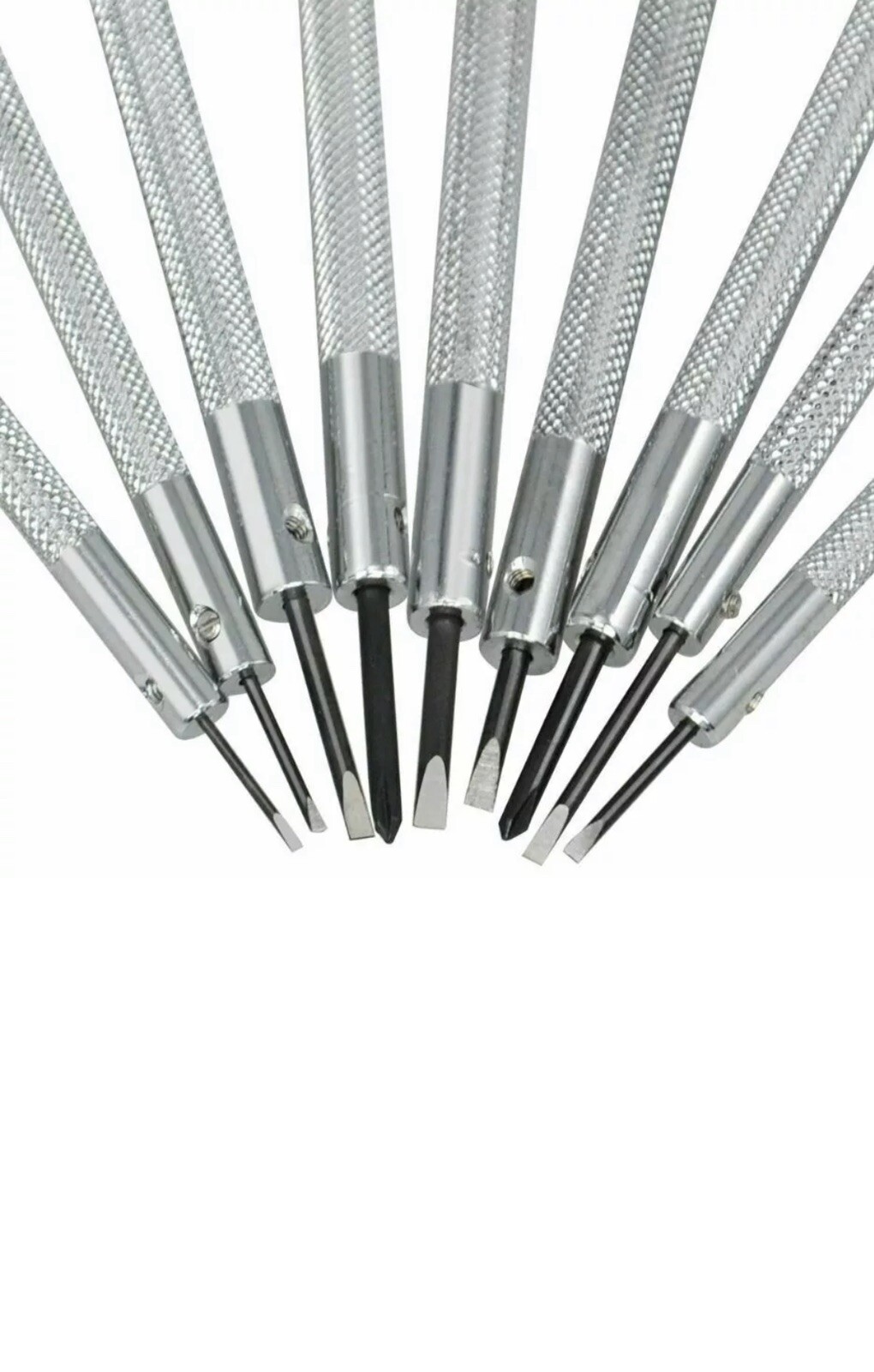 9 Pcs slotted screwdriver for RLX Rolex steel band screwtube parts tools