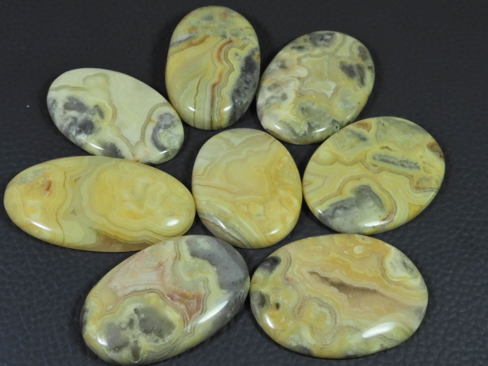AA++ Natural Australian Crazy Lace Agate Oval Shape Cabochon Loose Gemstone Lot
