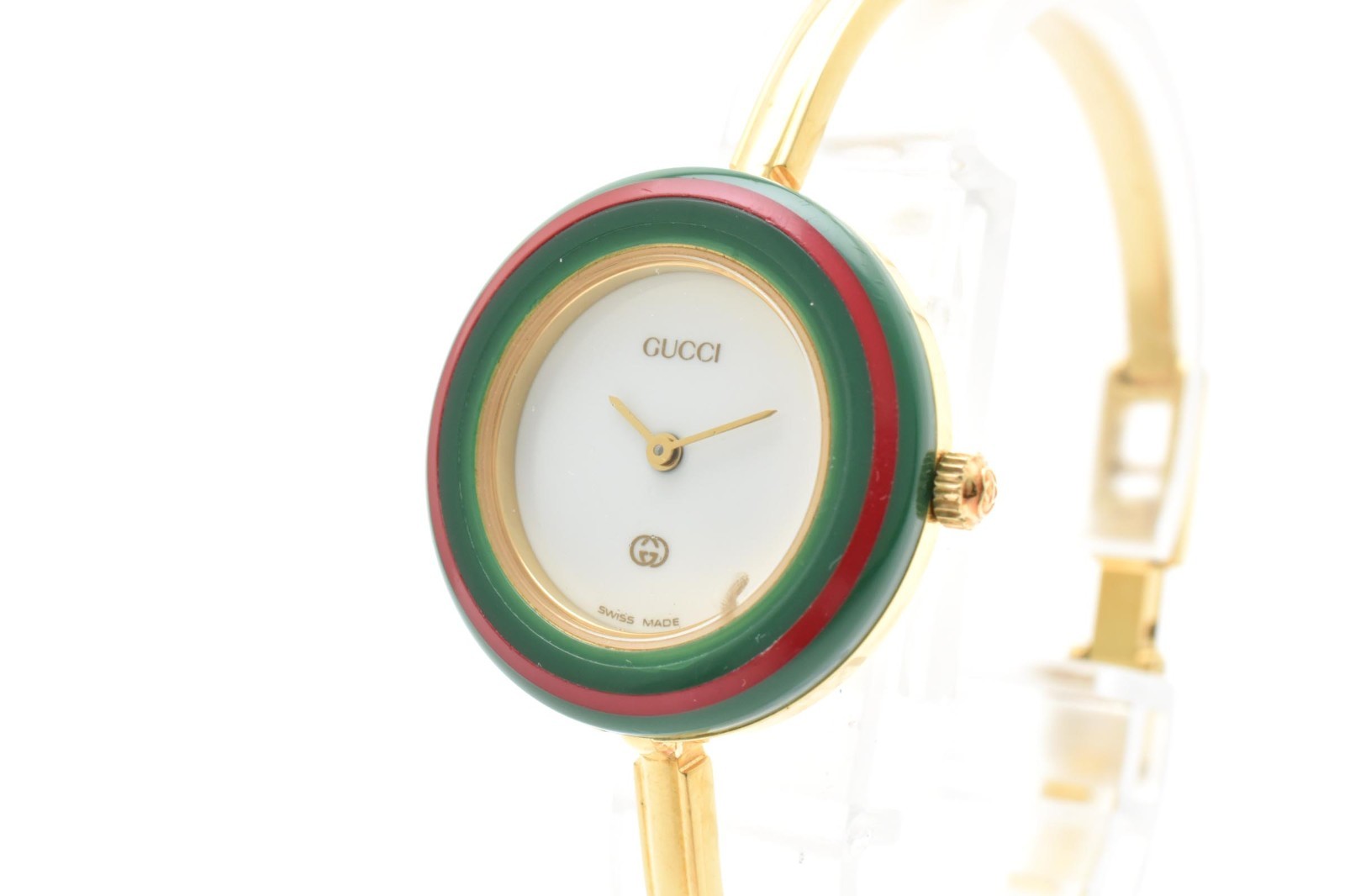 Vintage [ Exc+5 /Box ] GUCCI 1100L Gold Change Bezel Watch 12 colors 11/12 JAPAN