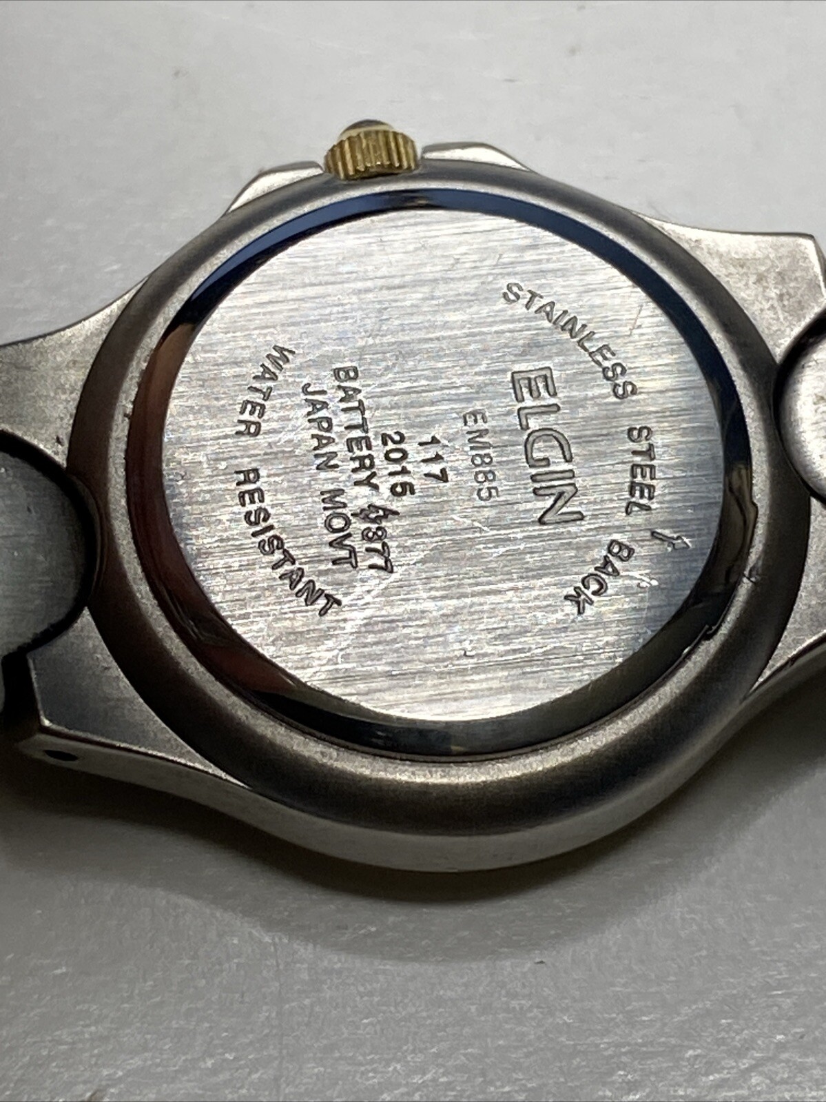 Nice Ladies Dual Tone Elgin EM885 Analog Watch With Date Feature New Battery