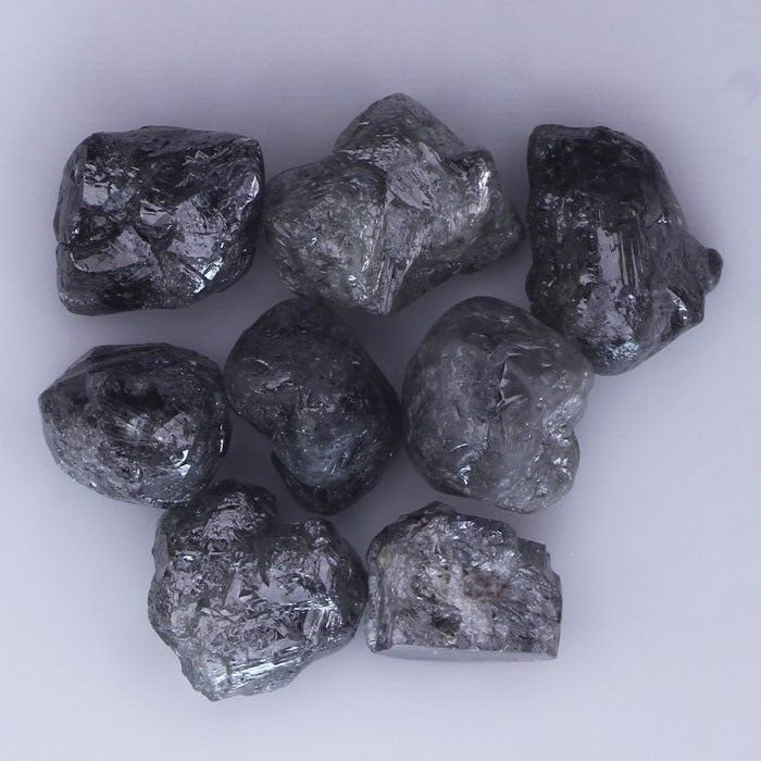 Wonderful 3.00 Carat Black Color Lot Rough Natural Roundish Australian Diamond