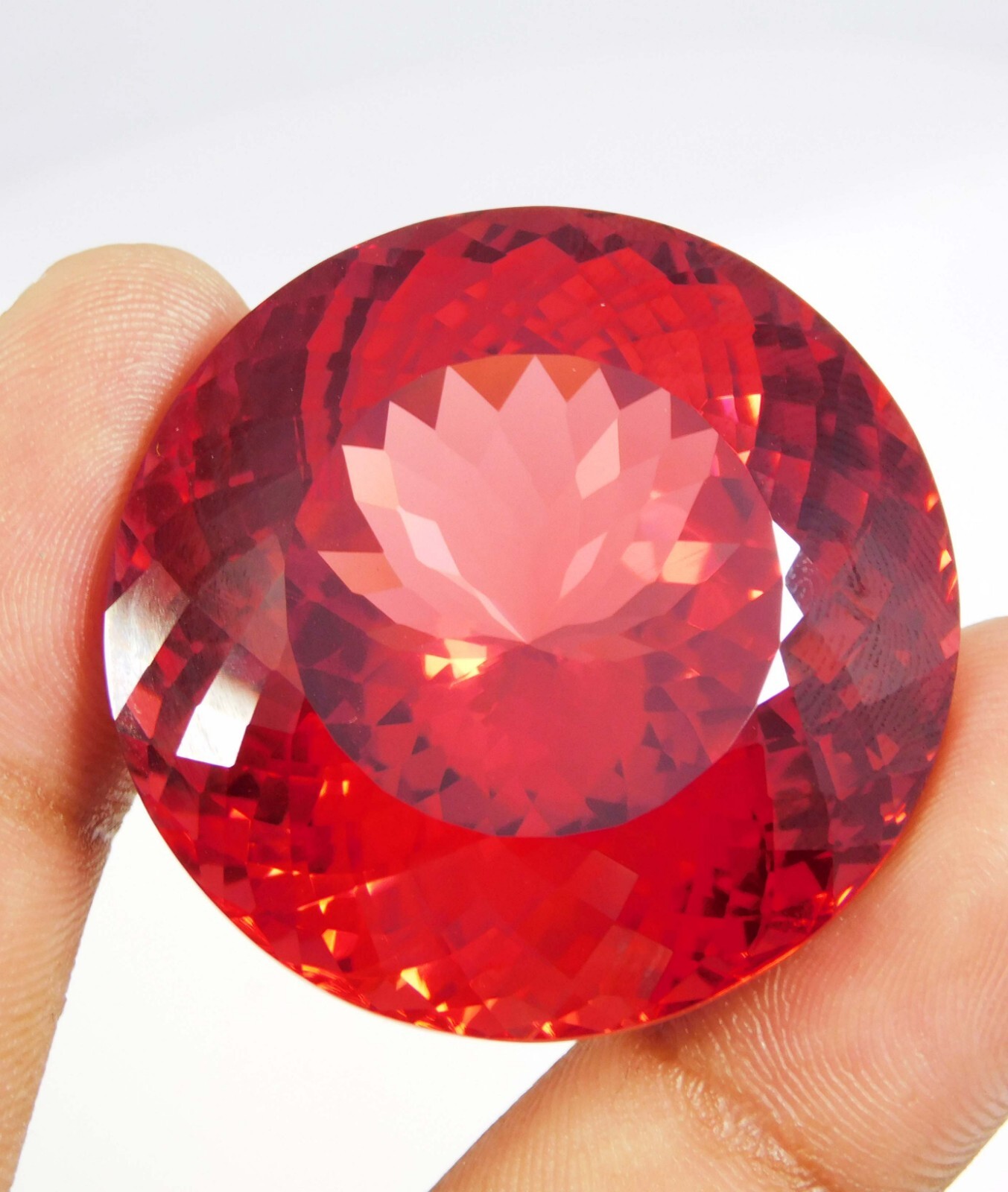 Natural Certified 260 Carat Padparadscha Sapphire Diamond Cut Loose Gemstone