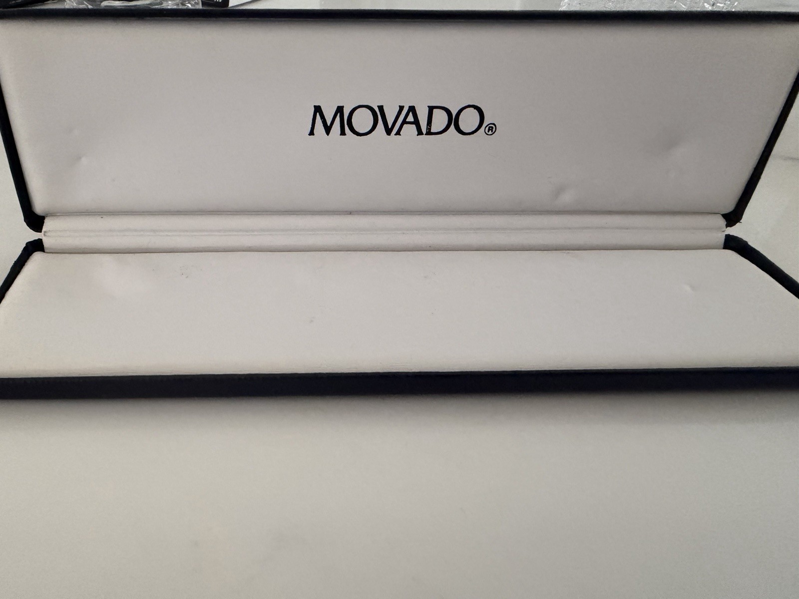Movado Men’s Museum Quartz Watch – Rectangular Case – Green Dial Full Set