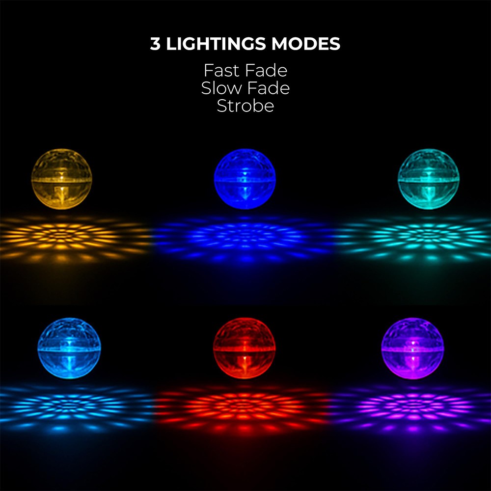 Disco Ball Earrings USB Rechargeable LED with 16 Light Modes for Party Gifts