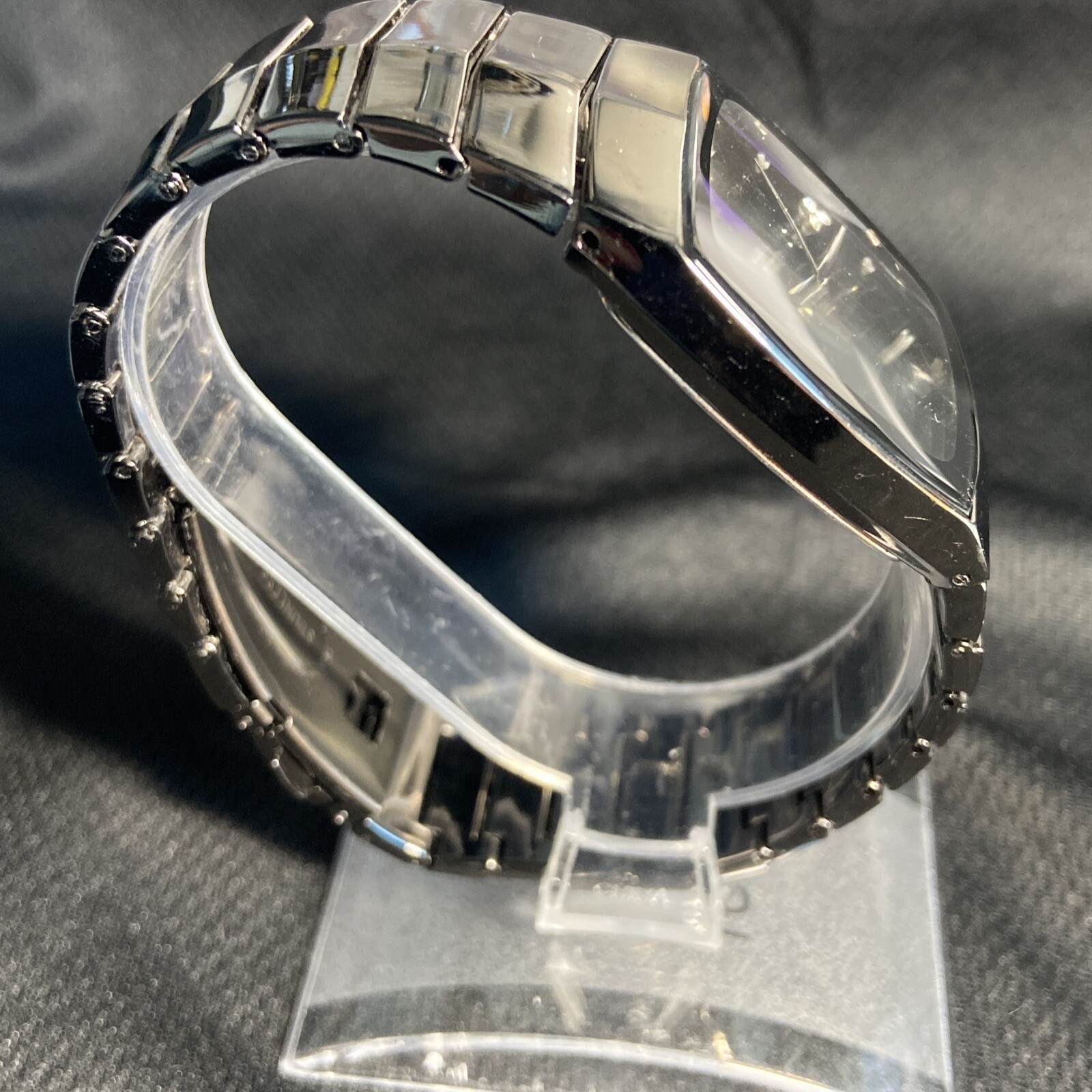 Sinobi Vtg 1996 Modernist Dial Watch Stainless Steel S919G Works