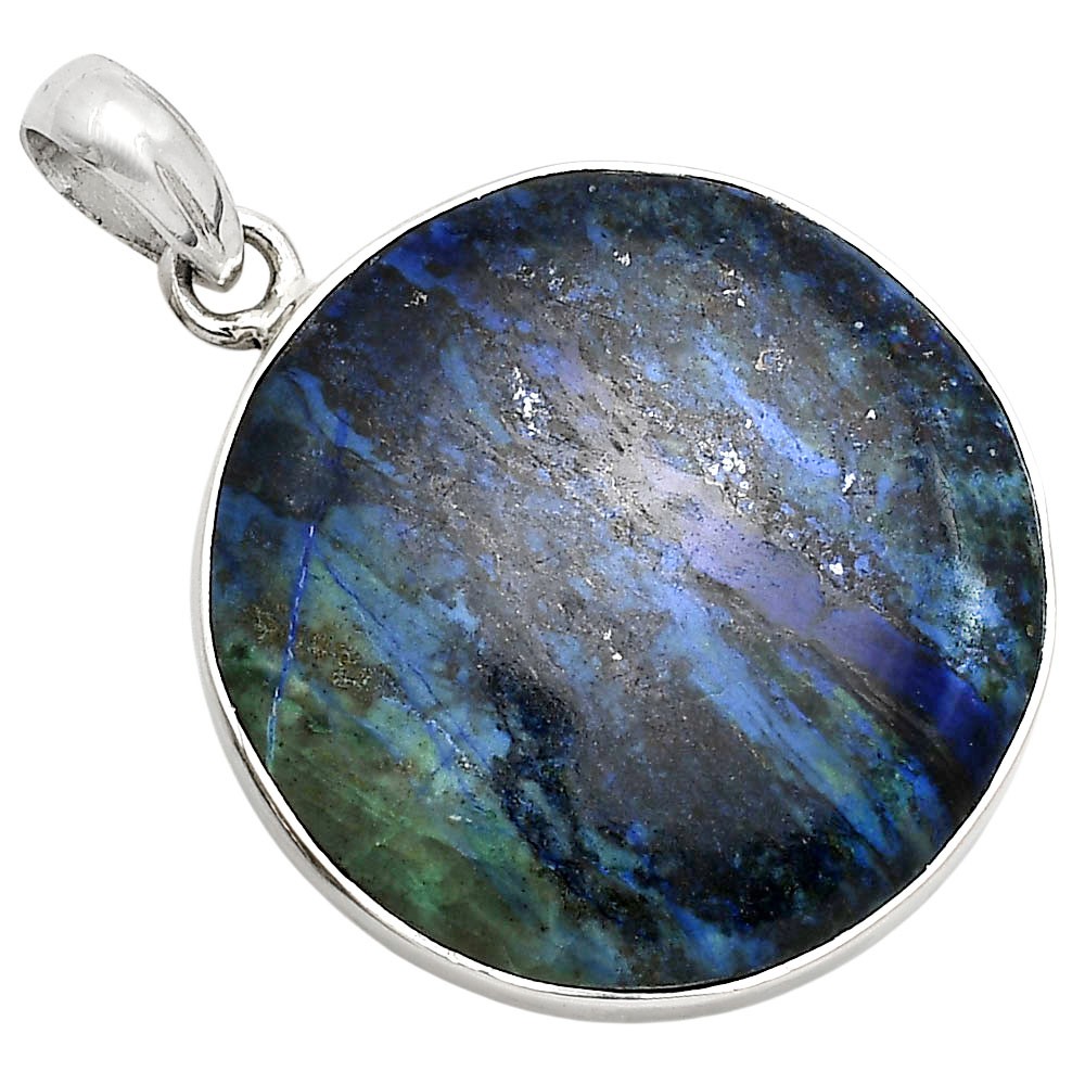 Natural Shattuckite – USA 925 Sterling Silver Pendant Jewelry P-1001