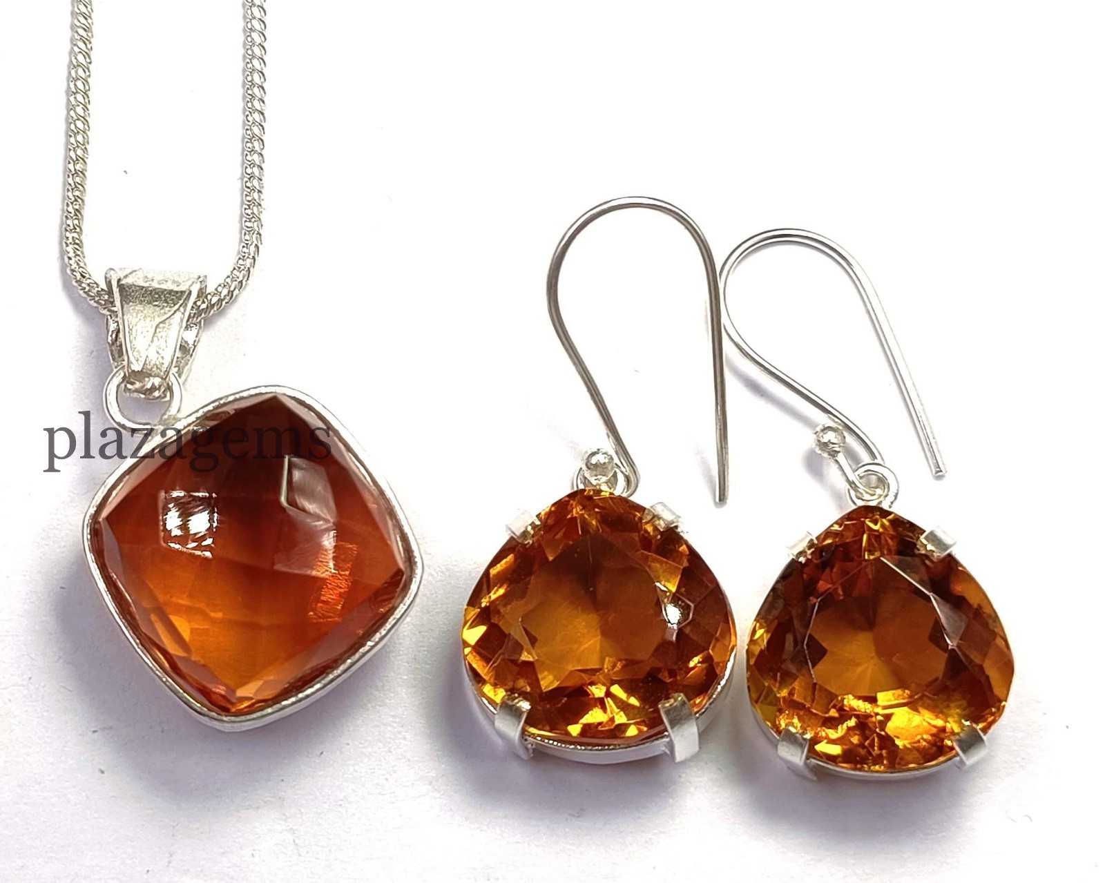 Natural Alexandrite Color-Change Pendant & Earring Set | EGL | 925 Silver 35K