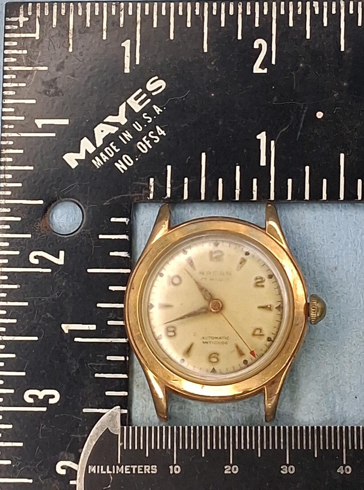 Lot W81 Mens Nacar 17J Automatic Auto Movement Vintage Watch Parts