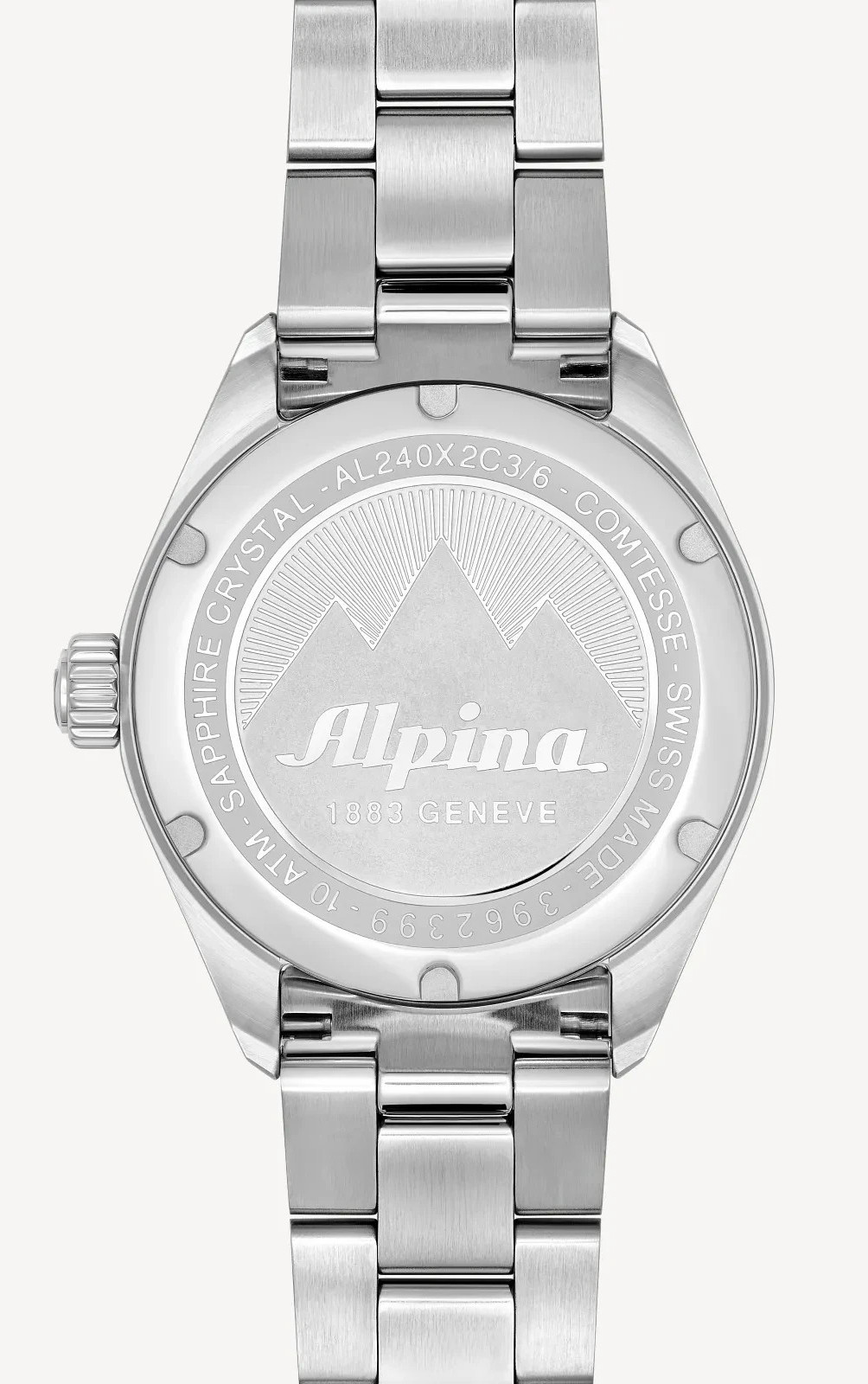 Alpina Women’s Comtesse Purple Silver Date Quartz Watch 34 MM AL-240LP2C6B