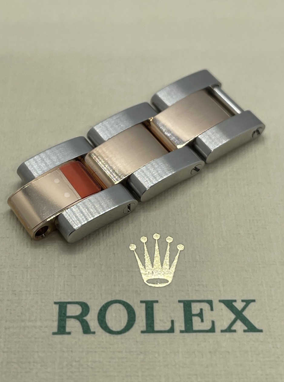 Original Rolex 12MM Rose Gold Oyster Link 28MM Model 279161, 279171, 279381