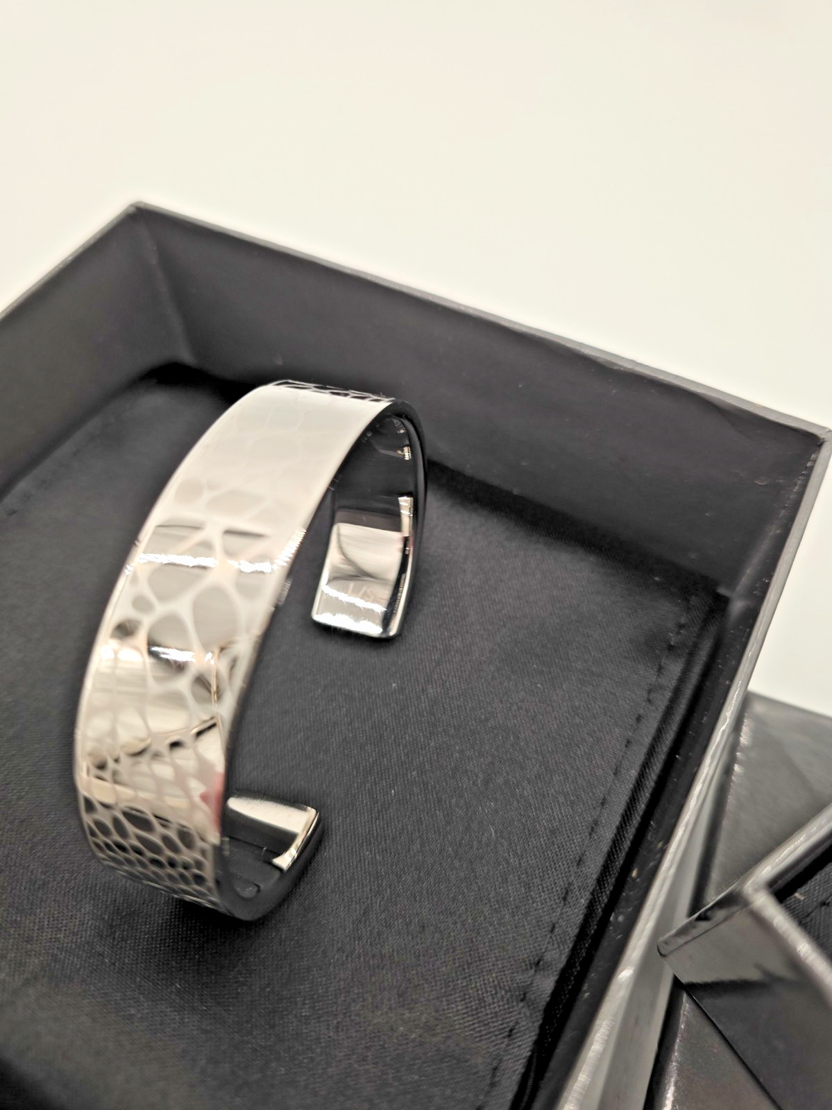Calvin Klein Bracelet Bundle 4pc XS/S Silver & Burgundy Cuff NIB