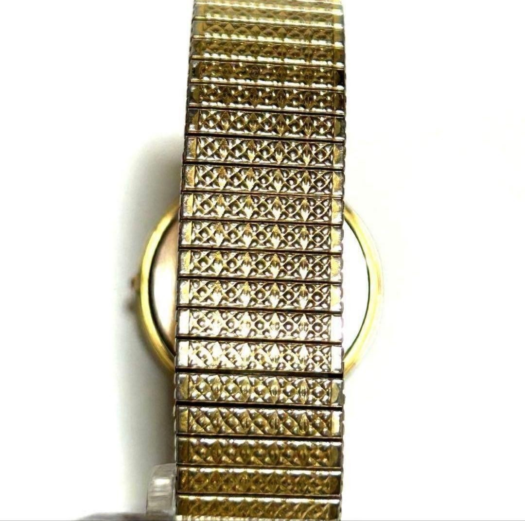 SEIKO Spirit 5E21-6C00 Gold Quartz Wristwatch Battery Replaced Working