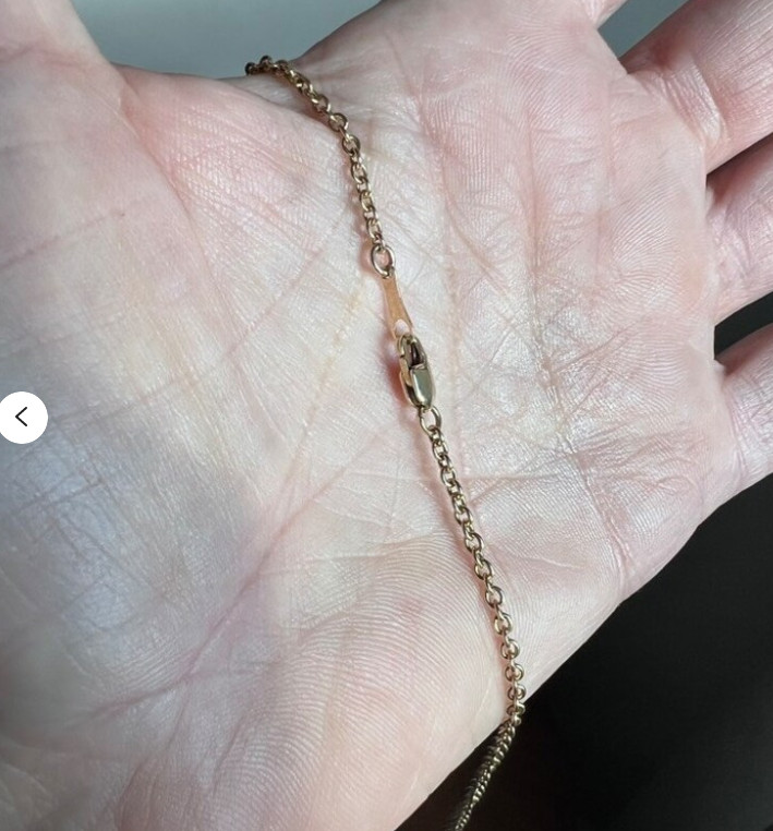 14k Yellow Gold 18″ Solid Cable Link Pendant Chain/Necklace 1.4 mm 2.3 grams