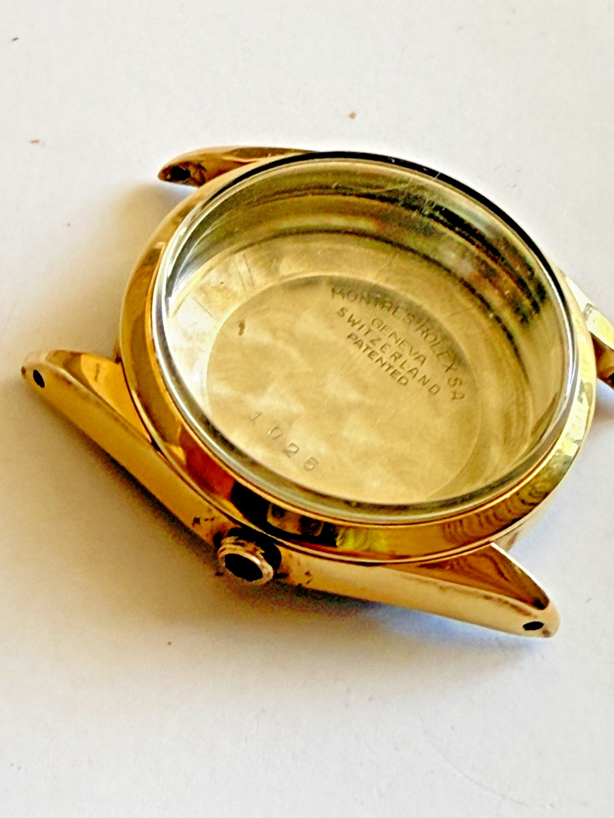 Rolex Oyster Perpetual ref 1025 14k Gold Capped SS Case 34MM used condition