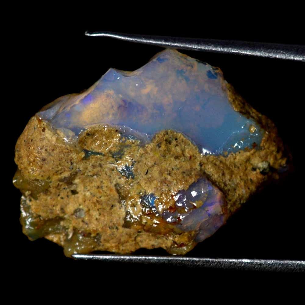 10.70 Cts 100% Natural Ethiopian Opal Rough Cabochon 13 x 21 x 08mm Gemstone R05