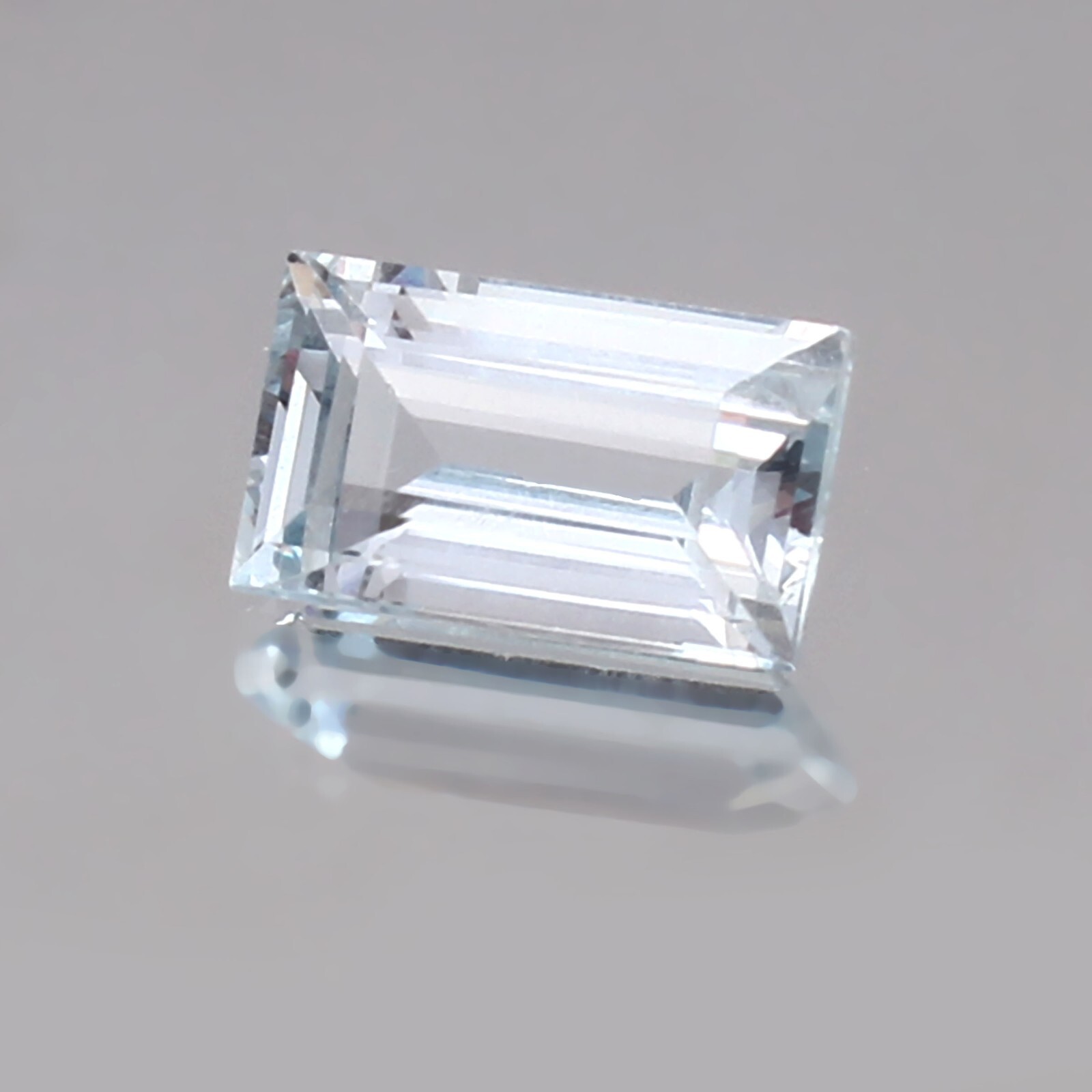AAA Grade Natural Flawless Blueish Aquamarine Loose Emerald Cut Gemstone 11×6.70