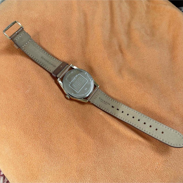 Coach Watch CA125 Brown with Box Gold Brown Leather Strap