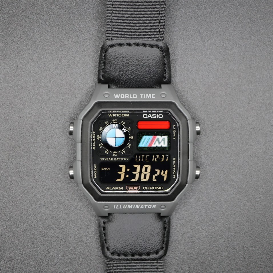 CASIO AE-1200WHUB. Royale Watch Mod. Negative Display – Hydromod