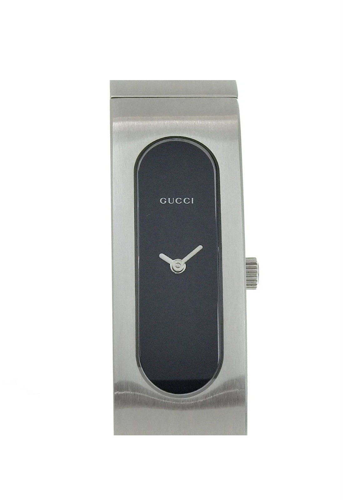 Gucci 2400S Silver Bangle Bracelet Ladies Watch Quartz w/Box new battery