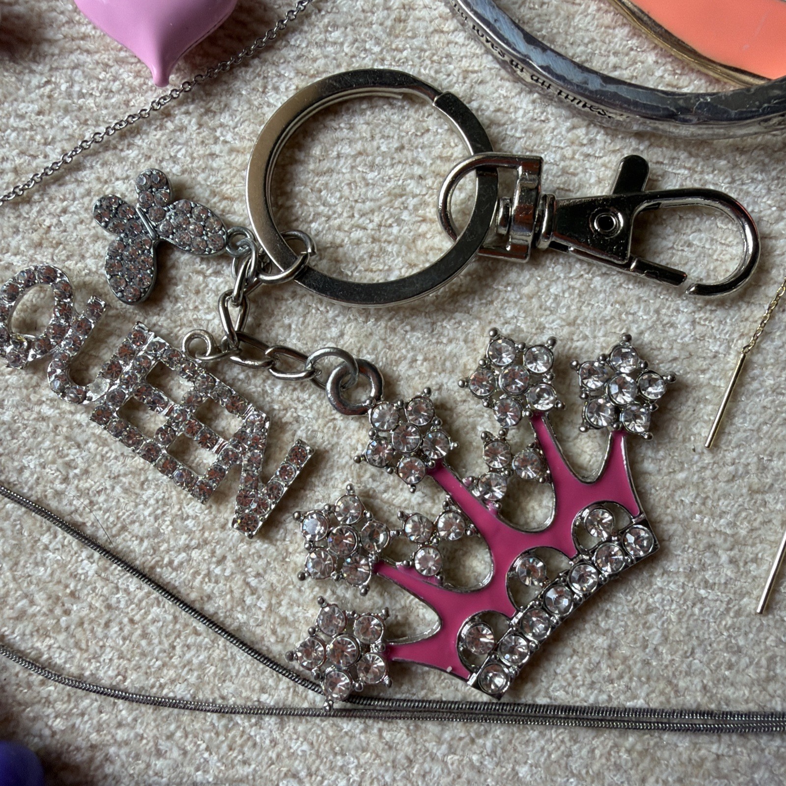 Mixed Jewelry lot of 16 Vintage and modern Some marked Estate Sale Find