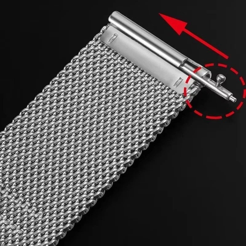 Premium Stainless Steel Milanese Mesh Watch Band Strap 12/14/16/18/20/22/24mm