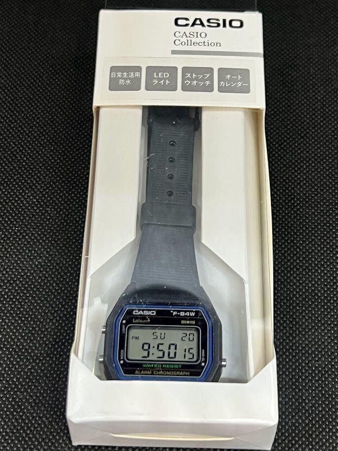 CASIO Watch Standard F-84W-1QJH Black Simple Designed Watch From JAPAN Digital