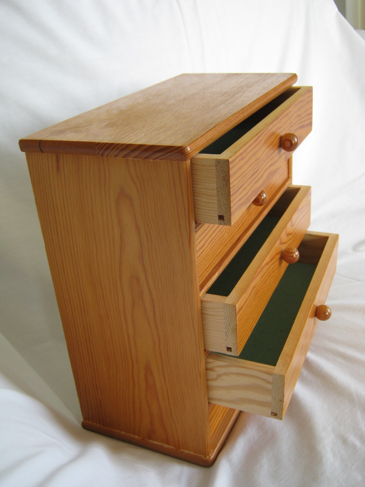 SWEDEN TABLE TOP CHEST OF 5 DRAWERS WESTROTH WOODEN JEWELRY~CRAFTS 10 X 10 X 5″