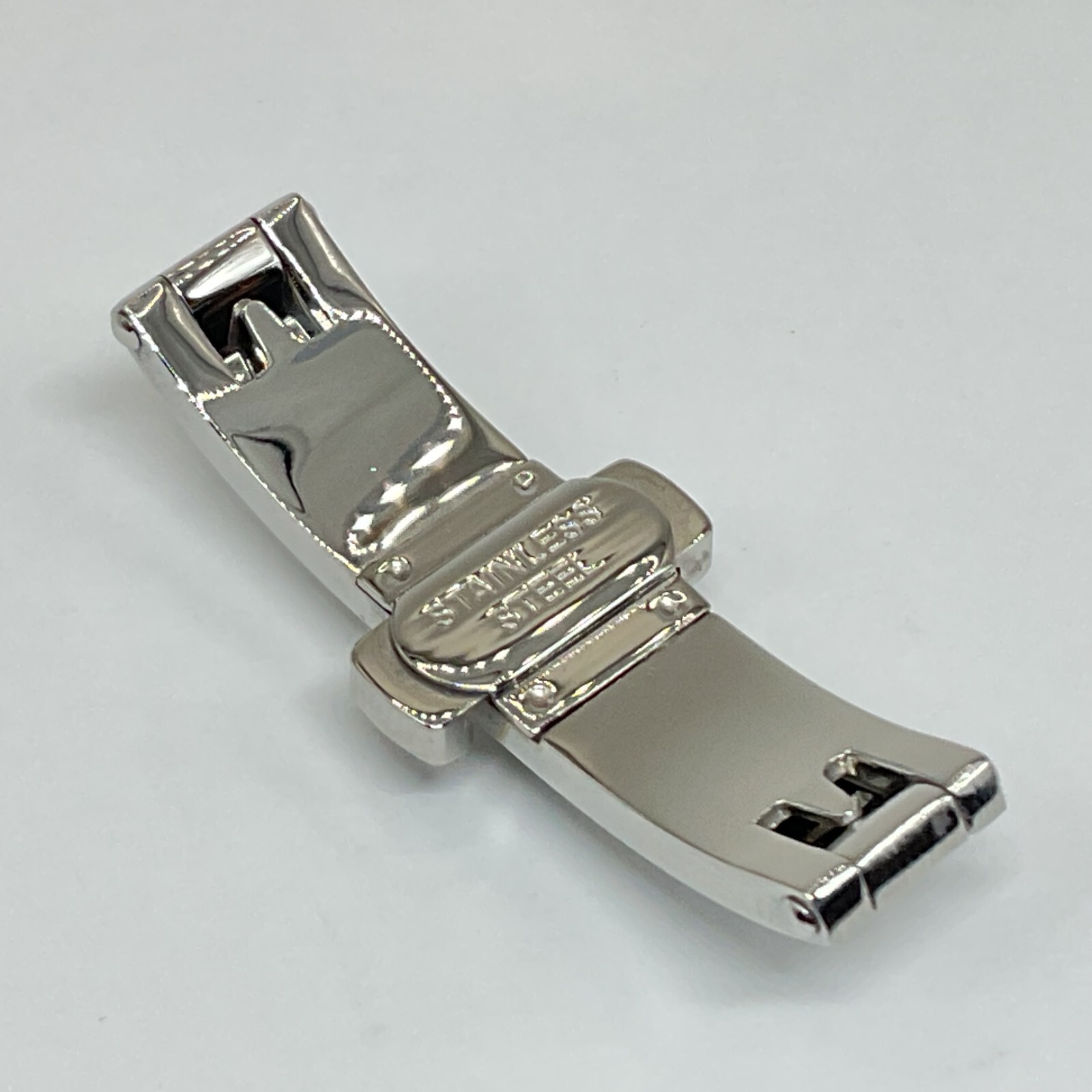HIGH QUALITY BUTTERFLY DEPLOYMENT BUCKLE CLASP WITH DOUBLE PUSH BUTTON 316L S/S