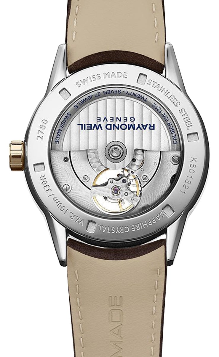 Raymond Weil Freelancer Automatic Steel Leather Mens Watch 2780-SC5-20001