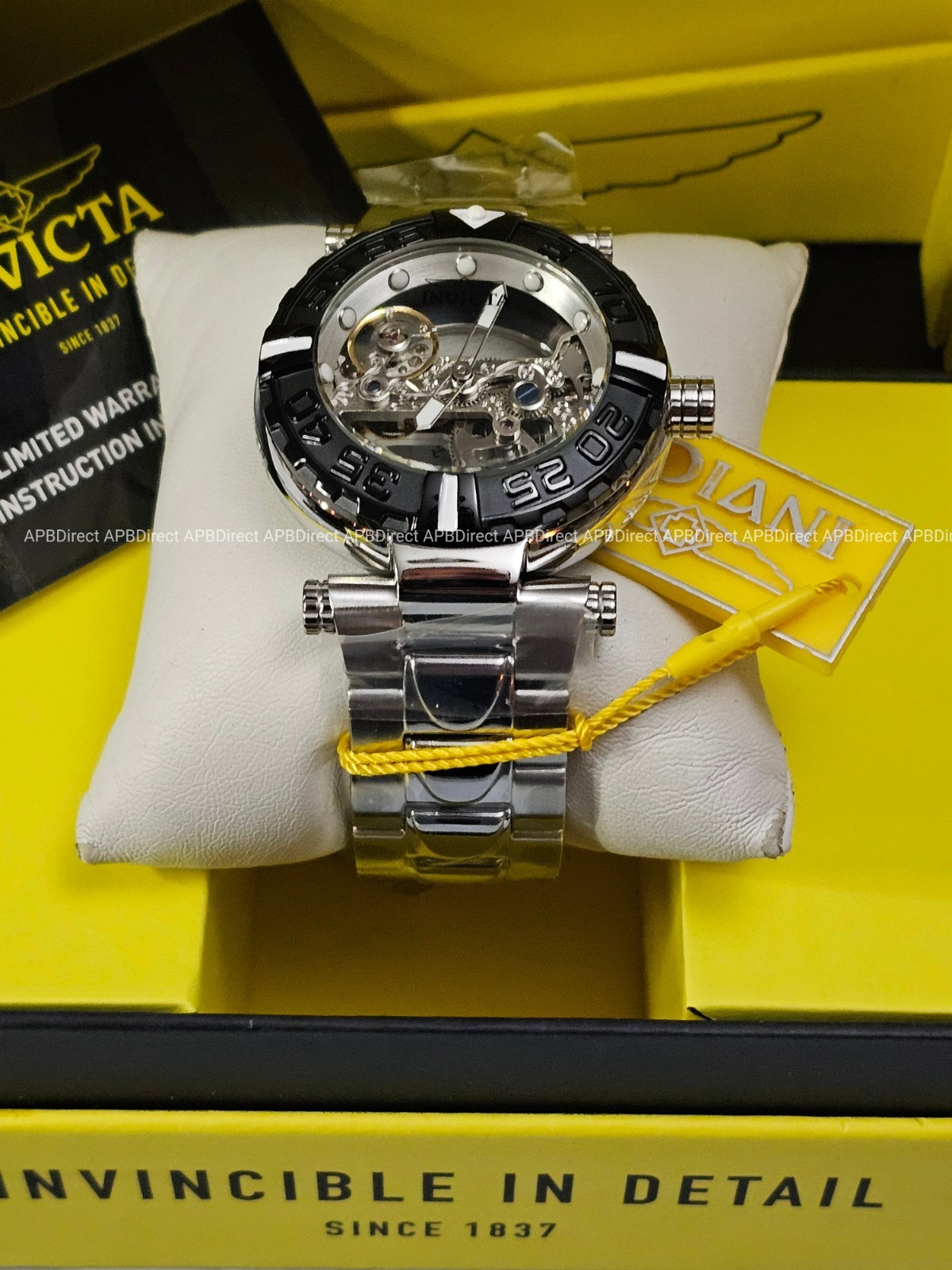 Invicta Subaqua Noma I – Automatic BRIDGE Mvmnt Skeleton – Blue LUME mens watch