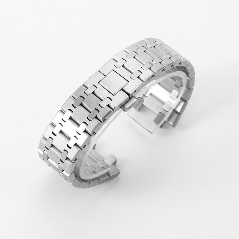 316L Solid Stainless Steel Watch Band Straps Mens Bracelet 26mm with Tools