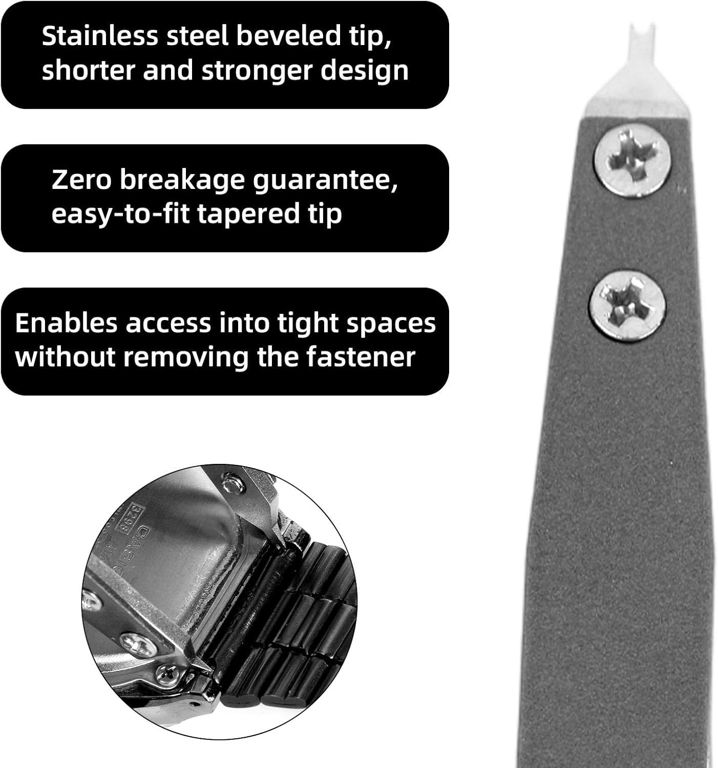 7825 Watch Spring Bar Tweezer, Aluminum Alloy Spring Bar Pliers Lug Removal F…
