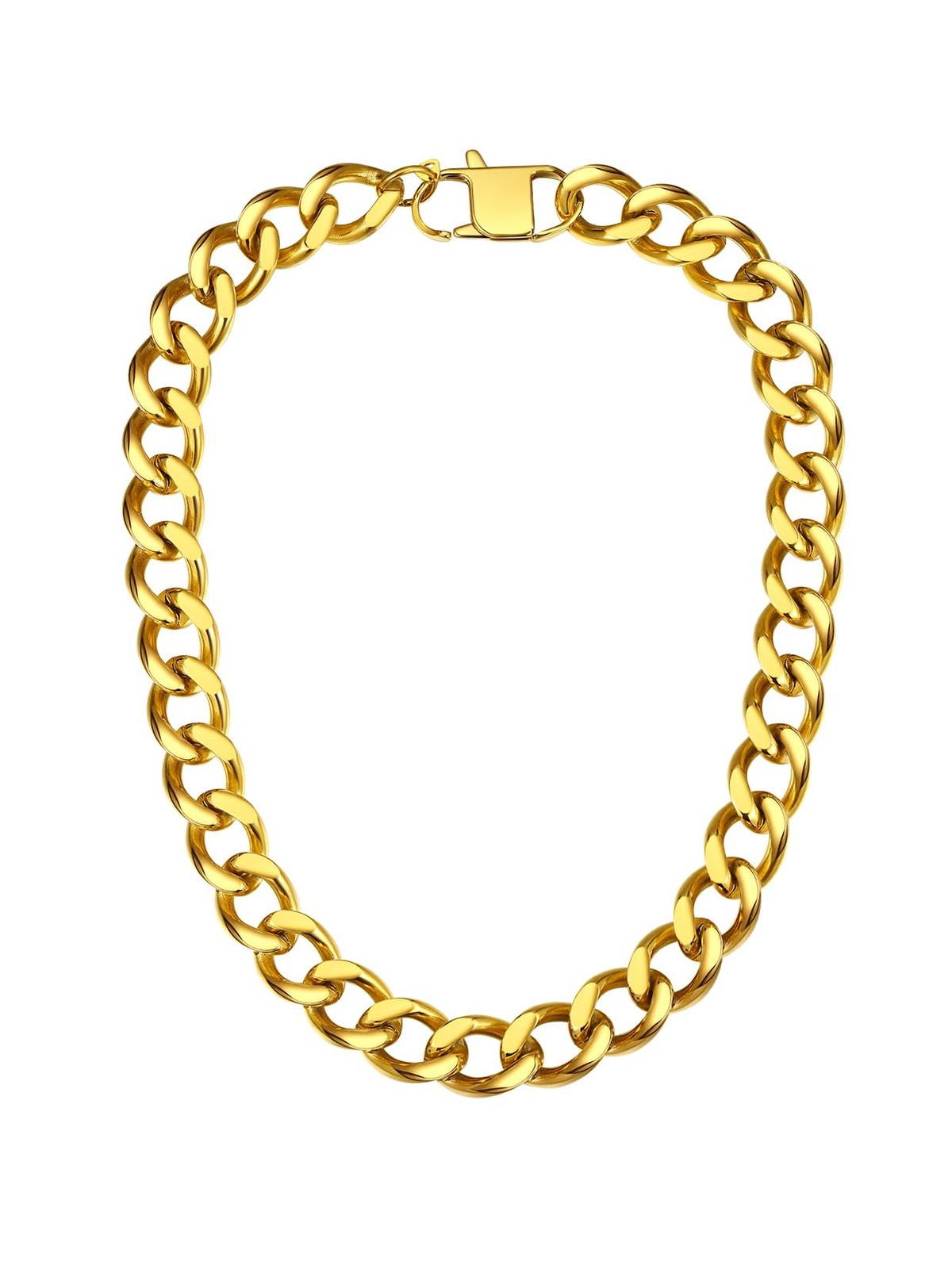 Chunky Cuban Link Choker Necklace for Women – Non Tarnish, Silver | Gold Plated