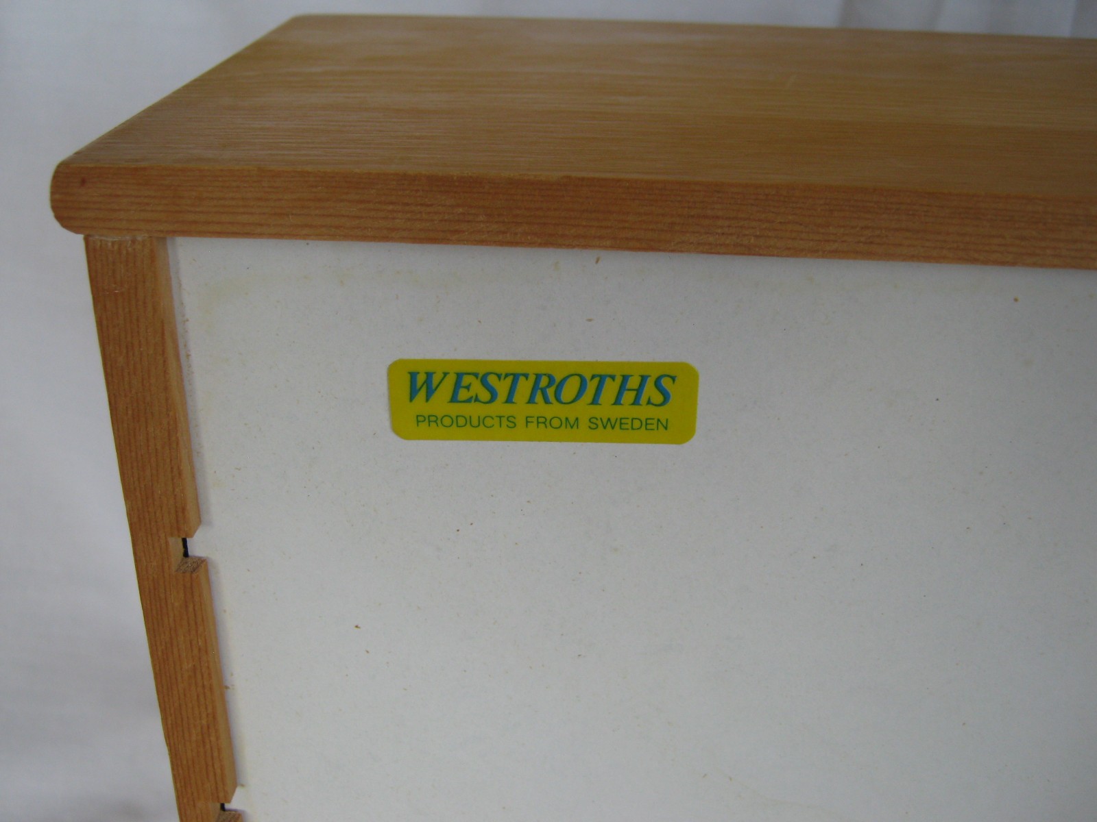 SWEDEN TABLE TOP CHEST OF 5 DRAWERS WESTROTH WOODEN JEWELRY~CRAFTS 10 X 10 X 5″