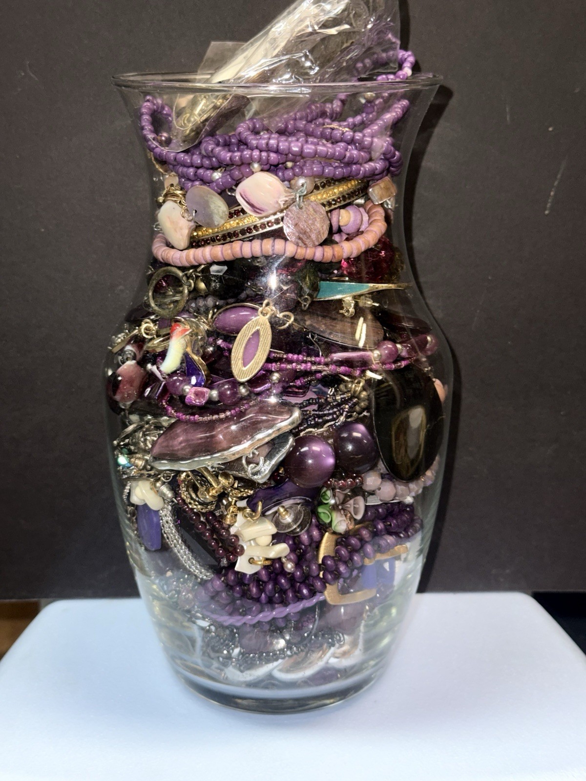 Women’s Purple Themed Jewelry Jar With All Wearable Pieces