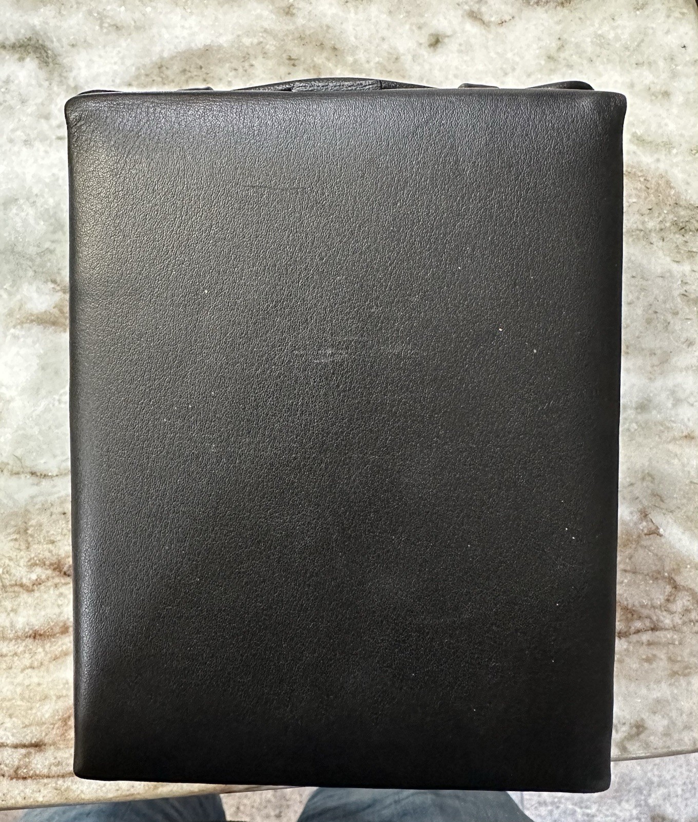 Black Leather Royce Suede Lined Travel Jewelry Box Push Lock Clasp And Handle